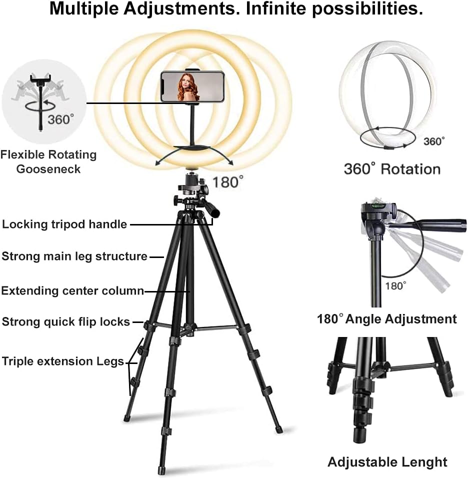 Premium 9-Piece Vlogging Kit for iPhone, Android & Cameras – Microphone, Tripod Stand & LED Light – YouTube, TikTok & Content Creator Bundle