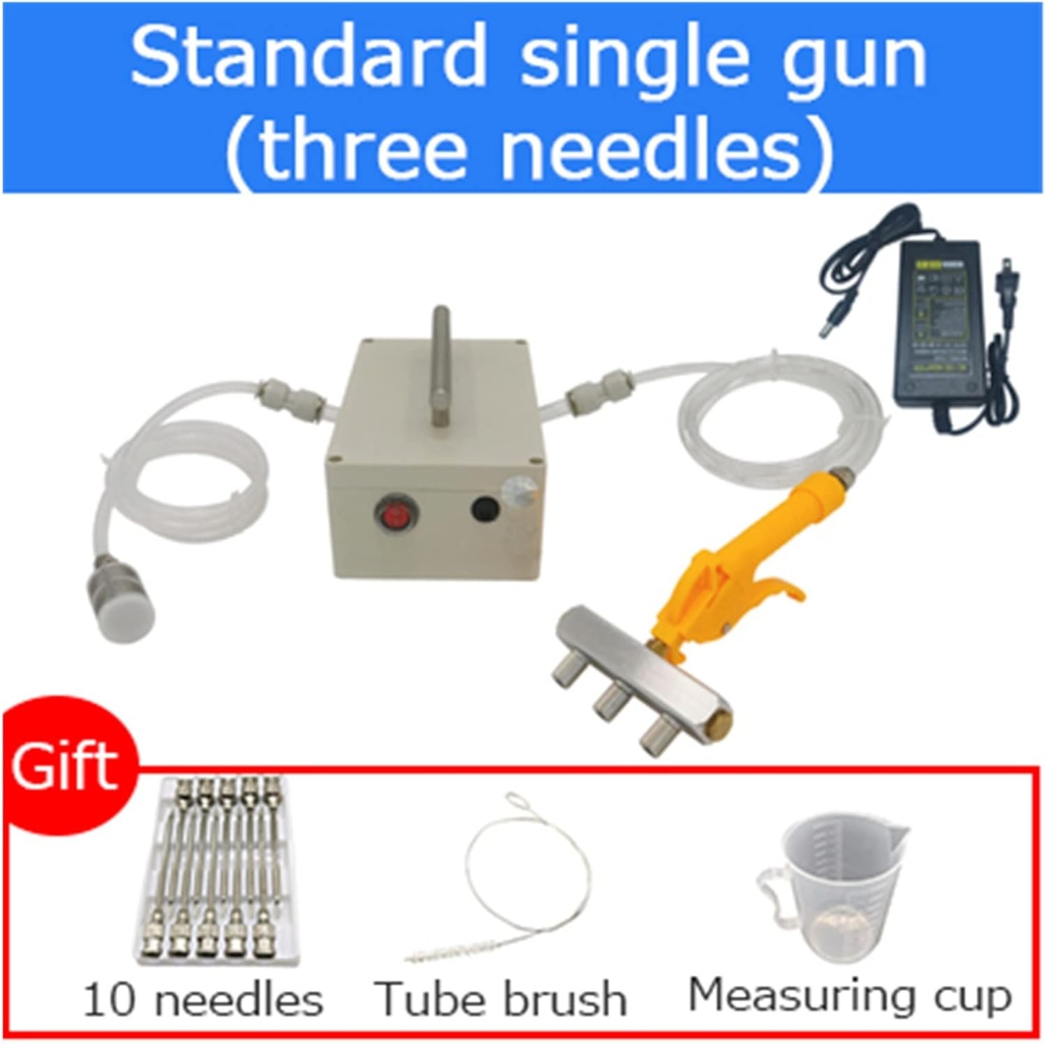 Steak Lamb Injector Electric Injection Gun Meat Pickling Machine Saline Pump Marinated Syringe with High Efficiency(Generation 2)