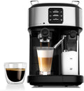 Electactic 20 Bar Professional Compact Espresso Cappuccino Machine with Auto Milk Frother, Stainless Steel Coffee Maker for Cappuccino, Latte
