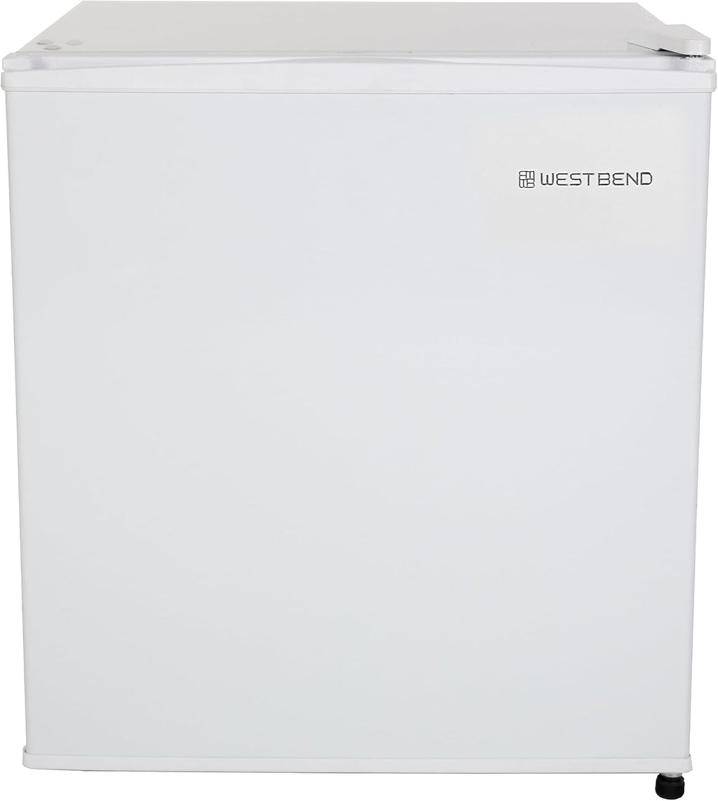West Bend Mini Fridge Compact Refrigerator for Home Office or Dorm, Auto Defrost with Reversible Door, Energy Star Rated, 1.7-Cu.Ft., White