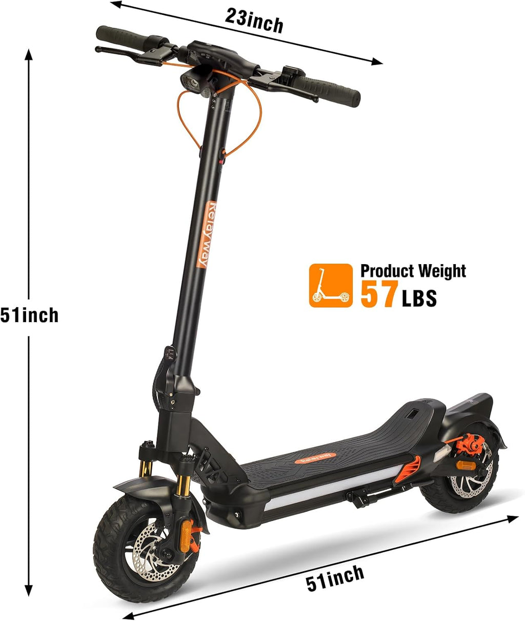 Off Road Electric Scooter Fast Speed 30 Mph, Long Range 40-50 Miles, 300+ lb Capacity