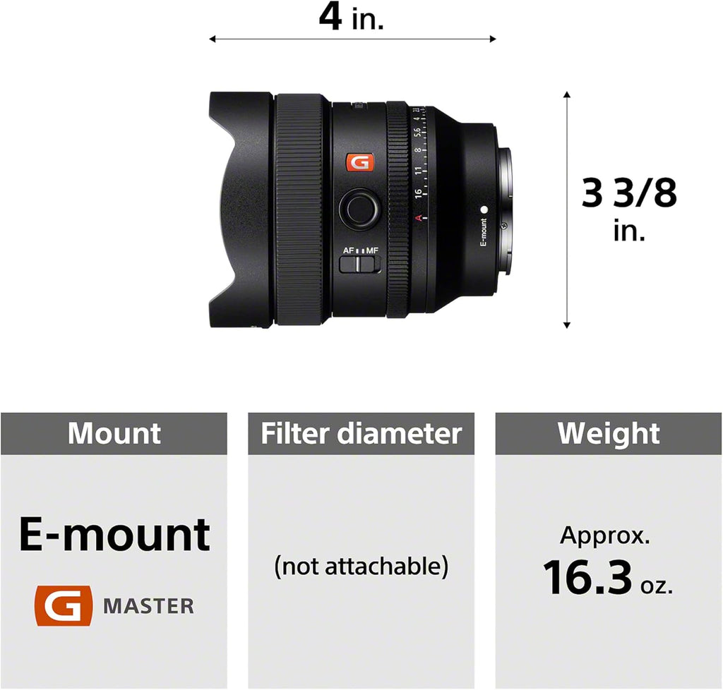 Sony FE 14mm f/1.8 GM Prime Lens