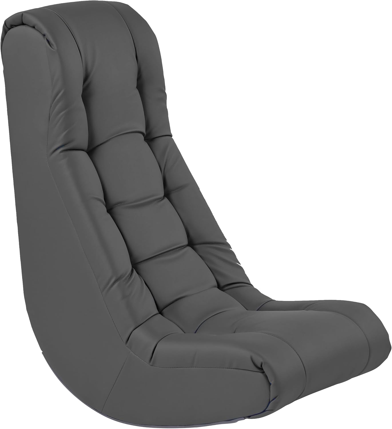 FDP Tufted Floor Rocker for Kids, Teens and Adults Comfortable, Ergonomic Chair for Reading, Playing Video Games, or Watching TV - Dark Gray, 10488-DG