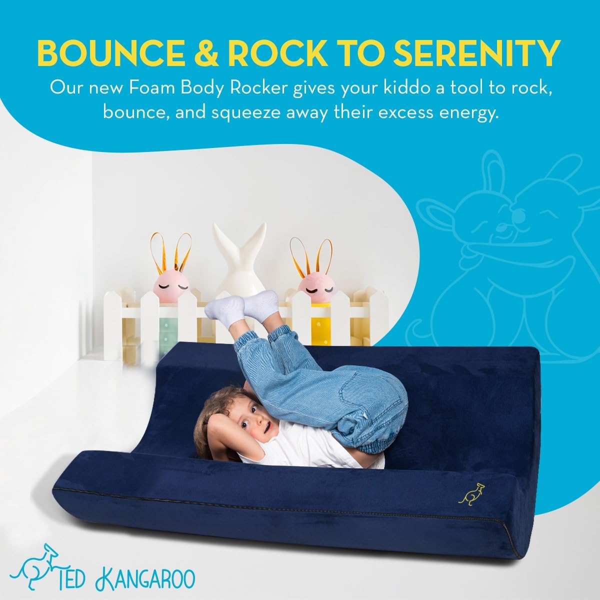 TED KANGAROO Sensory Chair for Kids — Sensory Soft Play Body Rocker for Children | Medium Rocking Chair | Foam