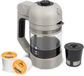 VINCI Micro Café Smallest Single-Serve Glass Coffee Brewer | Compatible with K-Cups, Pods & Ground Coffee | Enclosed & Circle Flow Brewing for Hotter, Richer Flavor | Brews 4oz to 20oz (Gray)