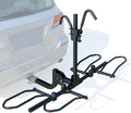 Leader Accessories 2-Bike Platform Style Hitch Mount Bike Rack, Tray Style Bicycle Carrier Racks Foldable Rack for Cars, Trucks, SUV and Minivans with 2' Hitch Receiver - Quick Hitch Pins Design