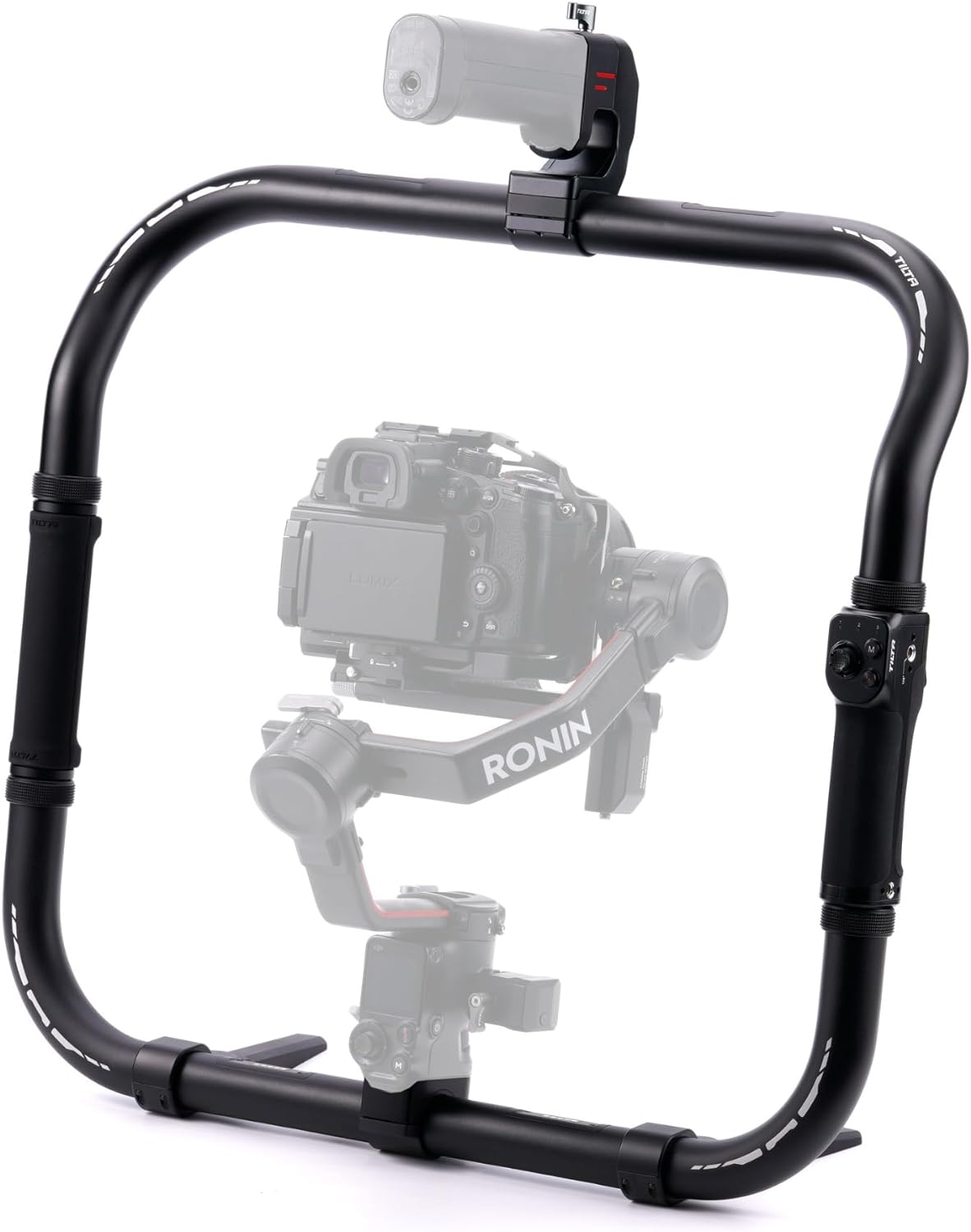 Tilta Basic Ring Grip Plus Control Kit Compatible with DJI RS2, RS3 Pro, RS4, RS4 Pro, RS5 | Wireless Gimbal Control | Dual Handle Support System