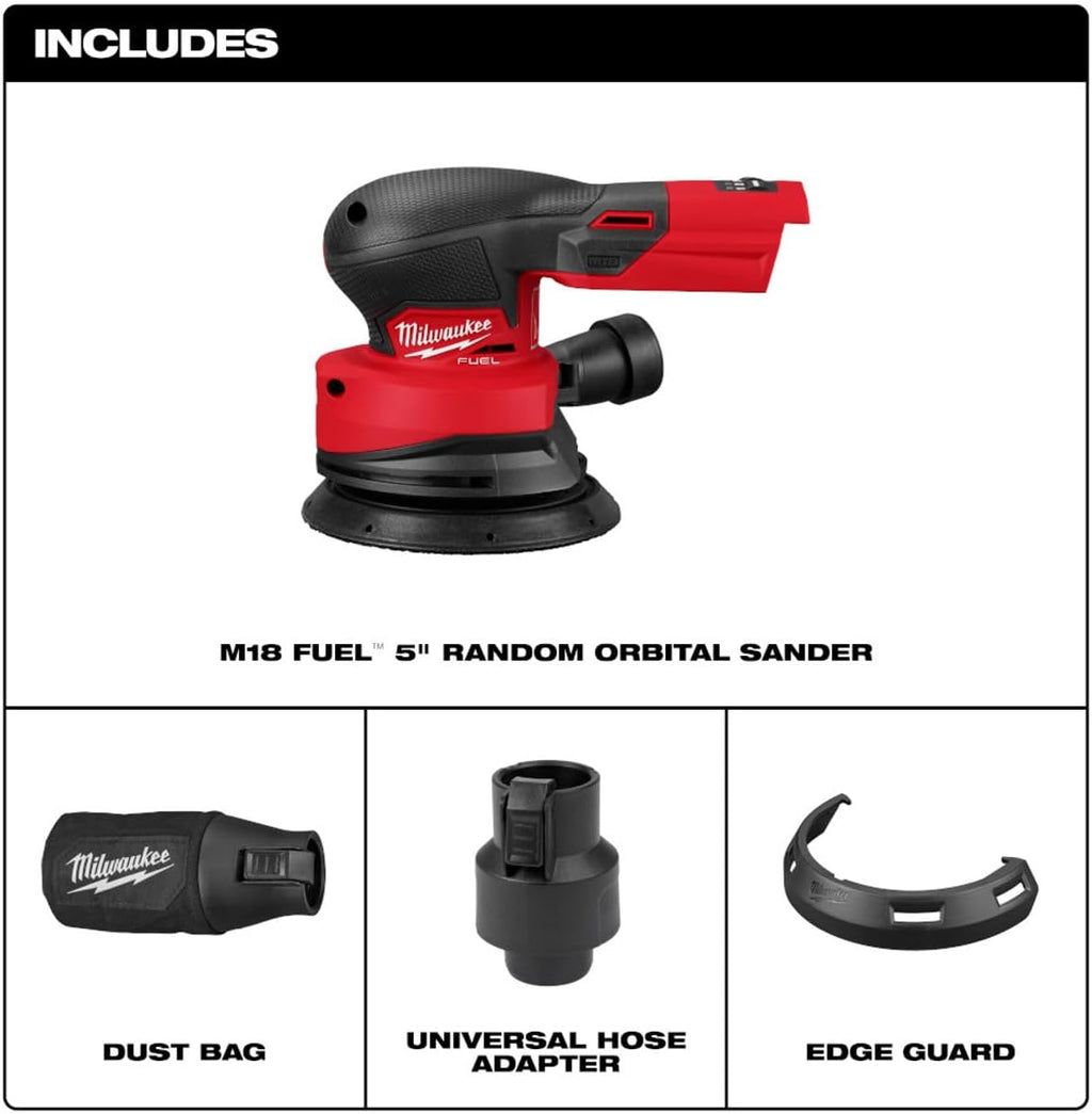 Milwaukee Electric - M18 Fuel 5 INCH Random Orbital Sander