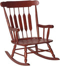Gift Mark Rocking Chairs - Classic Wooden Rocker - Comfort Fitted Design Perfect for Living Rooms, Bedrooms, Nurserys, and More - Classic Vintage Style Chairs (Cherry)
