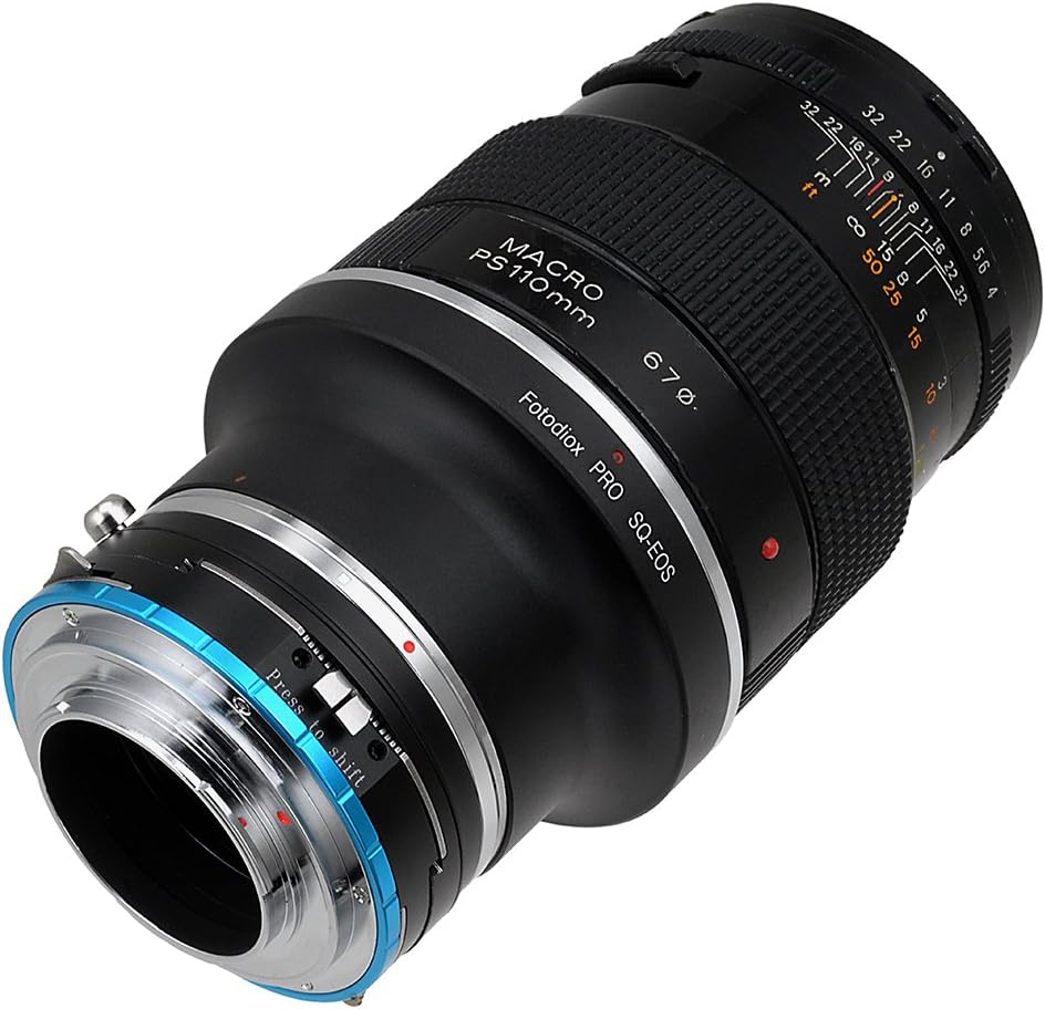Fotodiox Pro Lens Mount Shift Adapter - Bronica SQ Mount SLR Lens to X-Series Mirrorless Camera