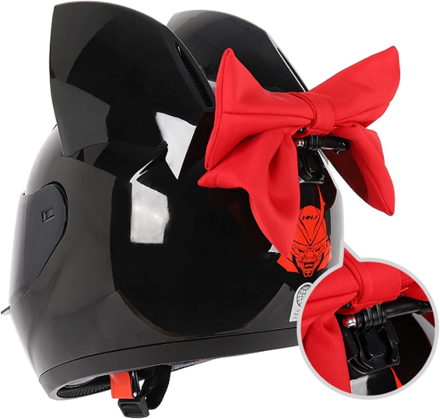 Personalized Motorcycle Cat Ears Helmet - Adult Modular Full Face for Men and Women, Cool Street Electric Scooter Motocross, All Season Locomotive, DOT Certified