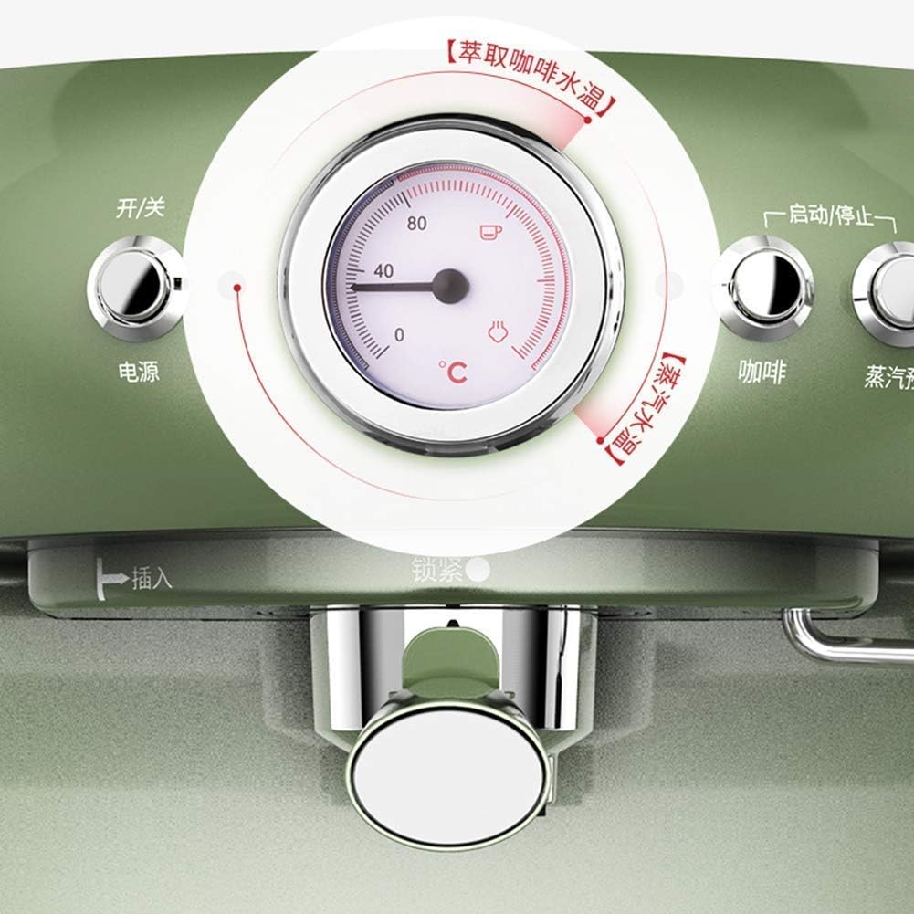 Fully Semi-Automatic Coffee Machine Retro Style Espresso Pump Type Household and Commercial Steam Type Milk Foam Strong Steam