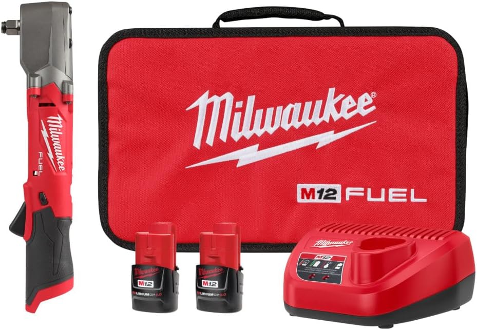 Milwaukee Electric - M12 Fuel 1/2 Right Angle IMP Wrench KIT