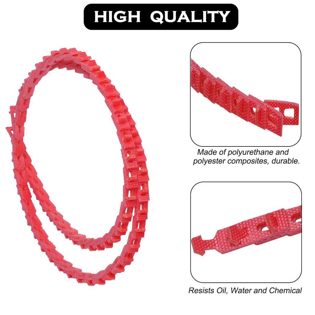 3/8' Link Belt 20FT, Adjustable V Belt Power Twist V-Belt, Industrial Rubber Link V-Belts Z Type
