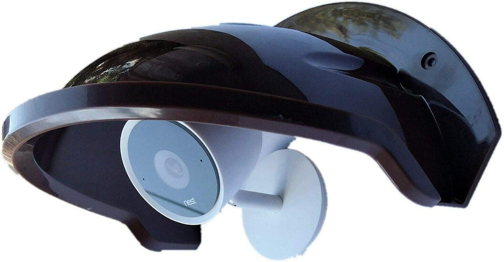 Universal Sun Rain Shade Camera Cover Shield for Nest/Ring/Arlo/Dome/Bullet Outdoor Camera - COFFEE (10)