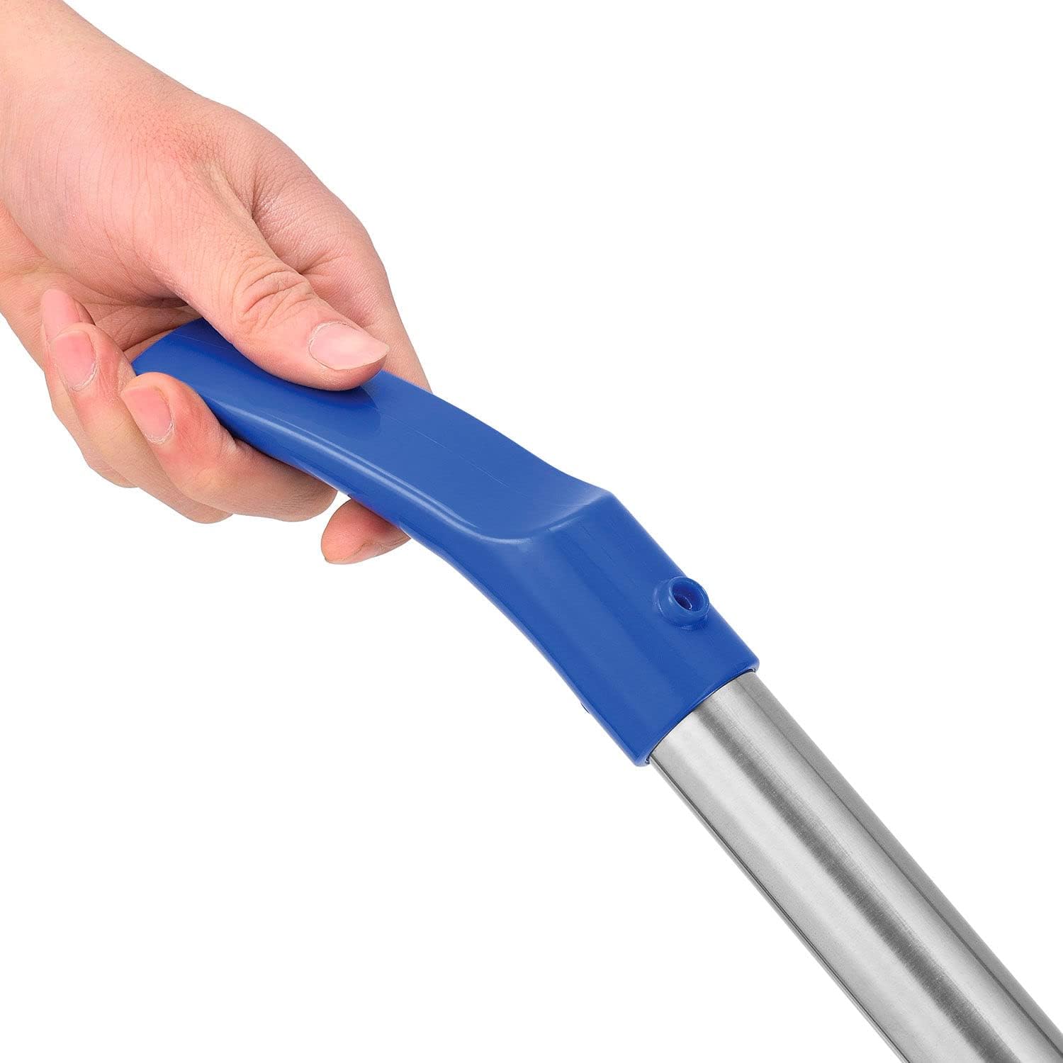 Global Industrial Mini Floor Scrubber With Floor Pads, 11' Cleaning Path, Dual Nylon Scrub Brushes, Cleans & Polishes Tile, Wood, Marble and other Hard Floors