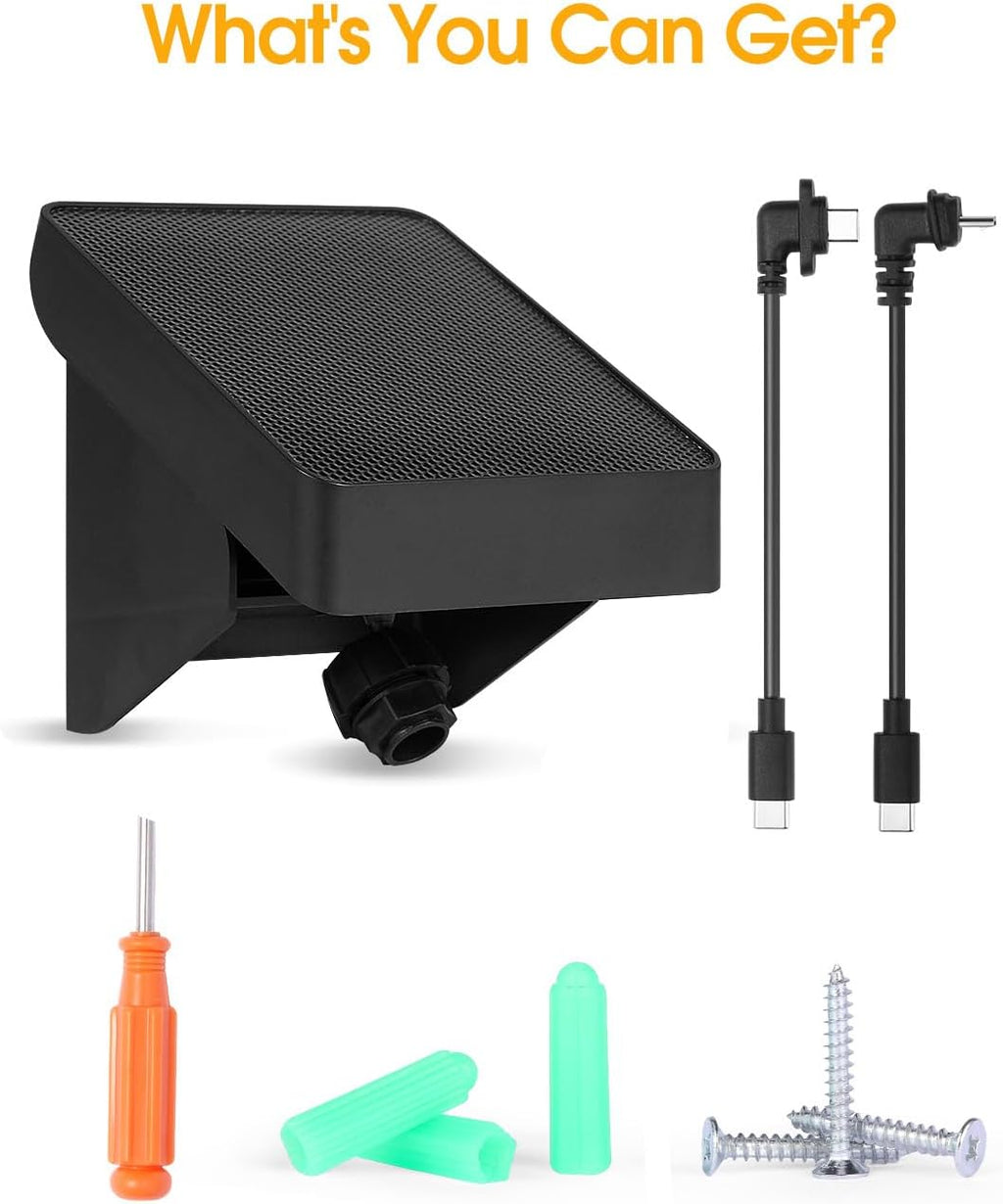 Solar Panel Charging Mount Compatible with Blink Outdoor 4(4th Gen)/Outdoor XT3/XT2/XT Camera, Blink Solar Panel with Internal Battery, IP67 Waterproof, 365 Days Solar Power, Adjustment Angle, 4 Pack