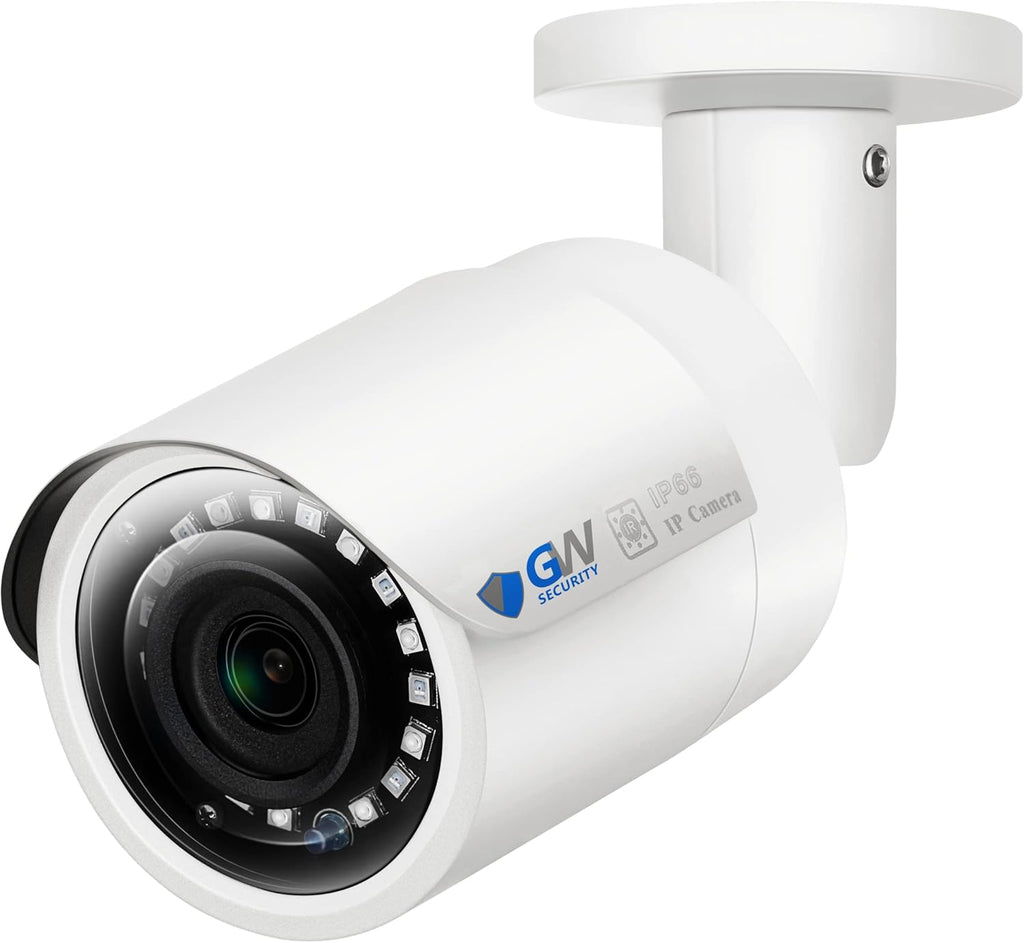 GW Security 16 Channel 4K NVR 5MP POE Audio & Video Smart AI Security Camera System - 16 x 5MP 1920P Weatherproof Bullet Cameras, Built in Microphone, Pre-Installed 4TB Hard Drive