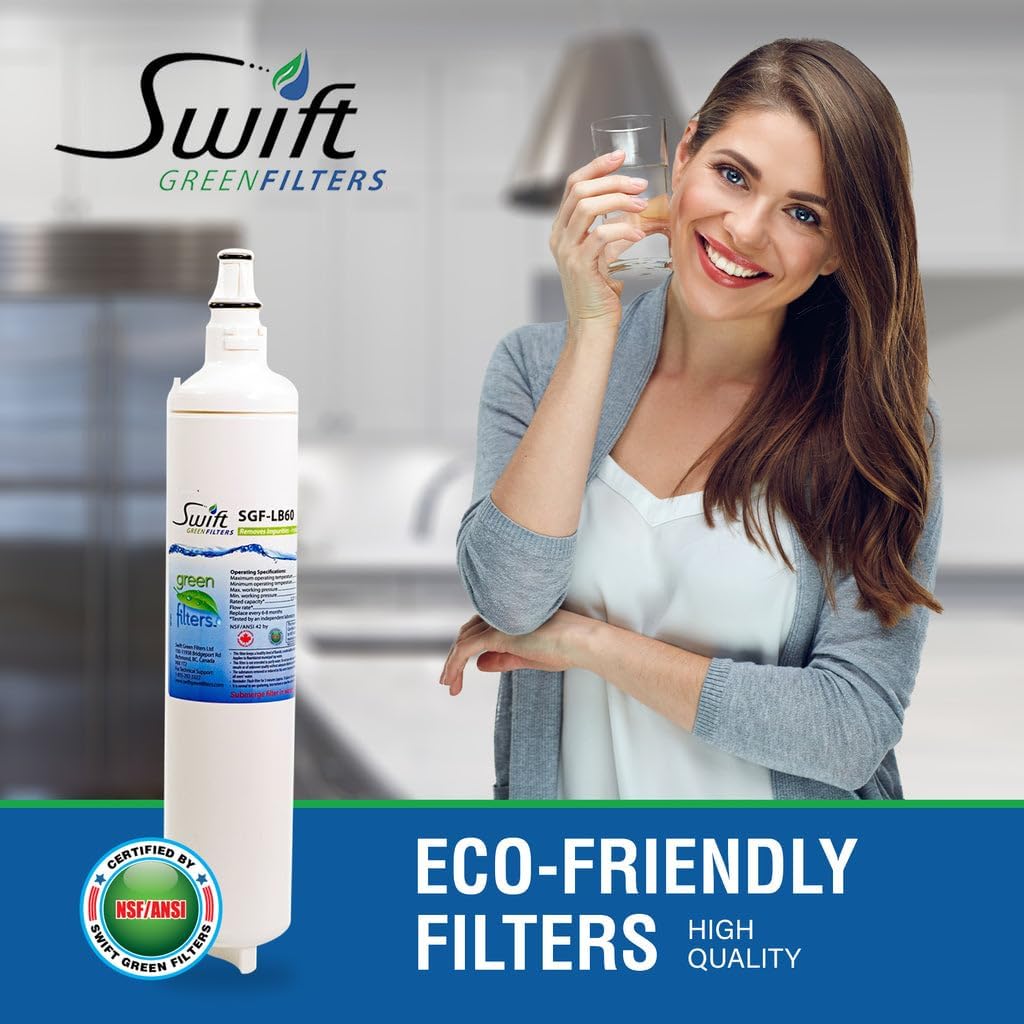 Swift Green Filters SGF-LB60 (6 Pack) 5231JA2006B, LT 600P, 5231JA2005A, Sears/Kenmore: 9990, 469990 LG Replacement Water Filter