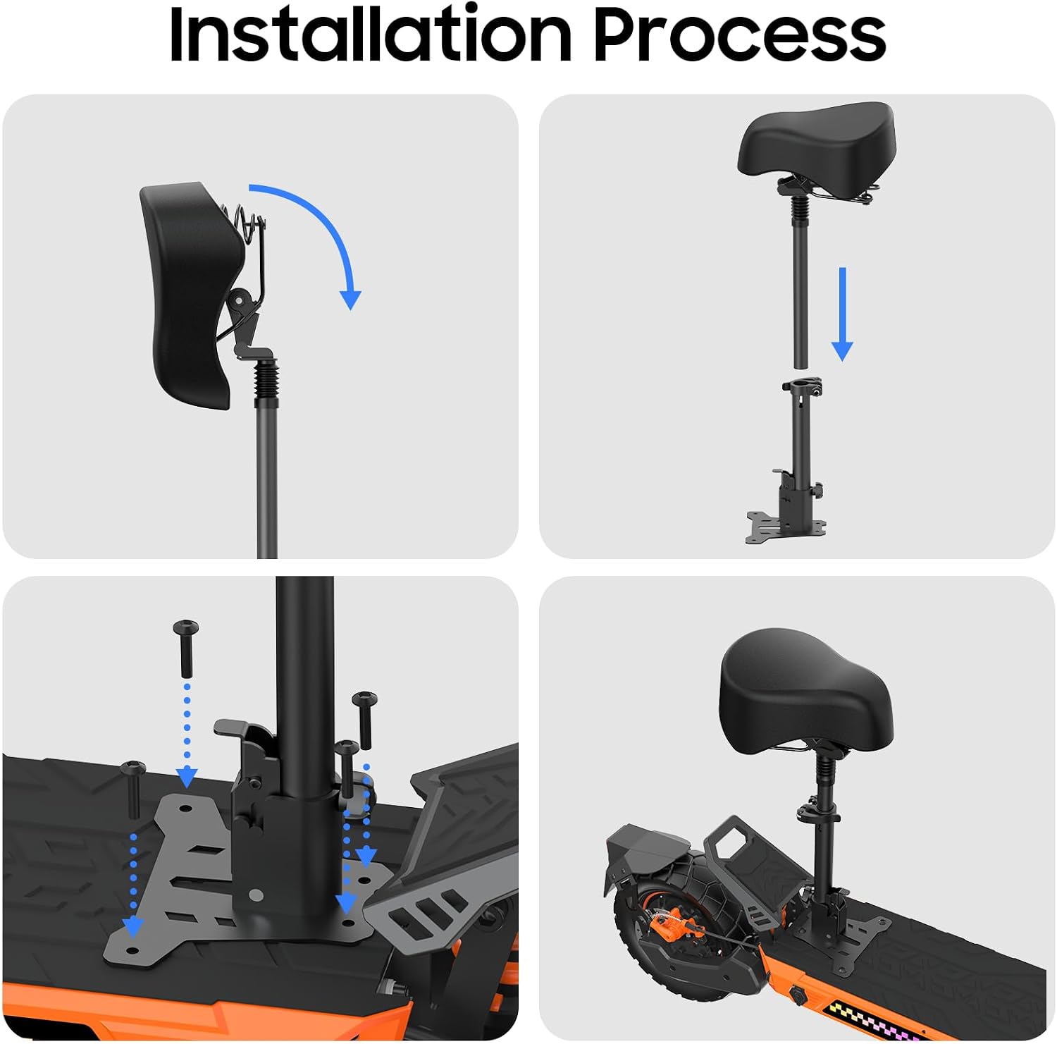 Electric Scooter aldults, 10' Tires, 1000W Brushless Motor, Top Speed 28 MPH, 28 Miles Max Range, Smart APP, Max 330lbs Load, 4.9in Display, Folding E Scooter（Upgraded Shock Absorption）