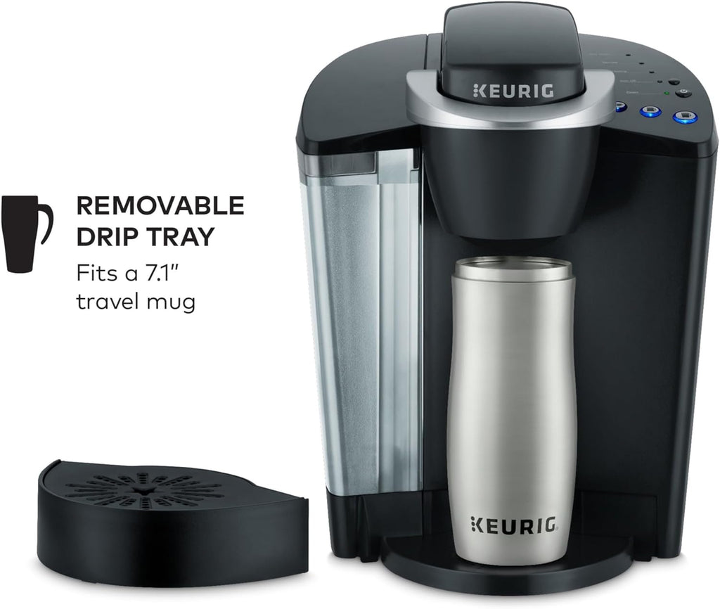 BLACK+DECKER 1.7 Cu Ft Compact Refrigerator & Keurig K-Classic Single Serve Coffee Maker Bundle