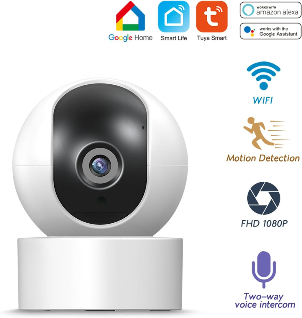 PGST Alarm System with 2MP HD Security Camera,Wireless Home Security Systems with Door and Window Sensors,Remote,4G SMS/Tuya APP Instant Alerts,Garage,No Monthly Fee