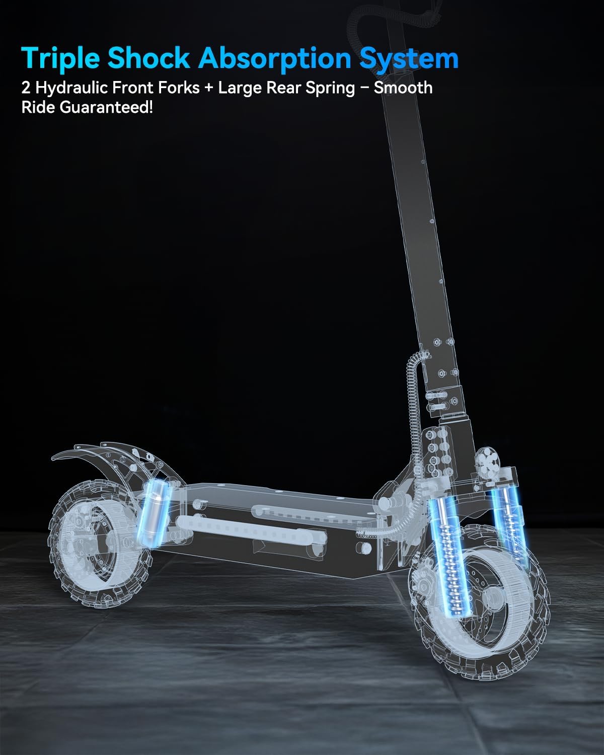 T88 Electric Scooter for Adults, 1500W Motor Max 31 MPH & 40 Miles Range, 10' Off-Road Pneumatic Tires, Dual Suspension & Disc Brakes, NFC & Password Unlock, Heavy Duty Foldable Scooter