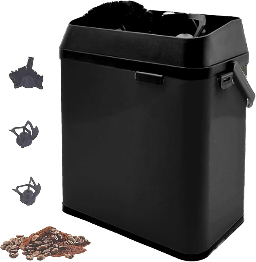 Portafilter Cleaner Electric, Electric Coffee portafilter Cleaner Espresso Tapping Box, 300 RPM Electric Portafilter Cleaning Machine, for 58mm Coffee portafilter Black