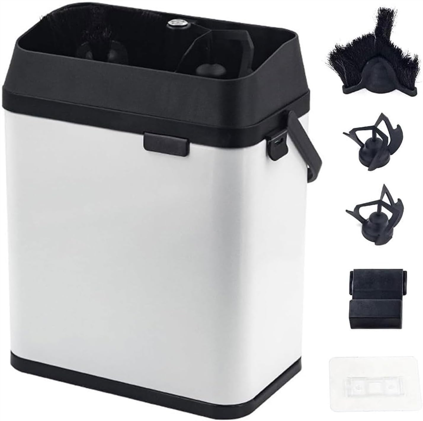 Electric Coffee Portafilter Cleaner,Commercial Coffee Portafilter Cleaner,58mm Automatic Handle Coffee Grounds Cleaning Machine (White)