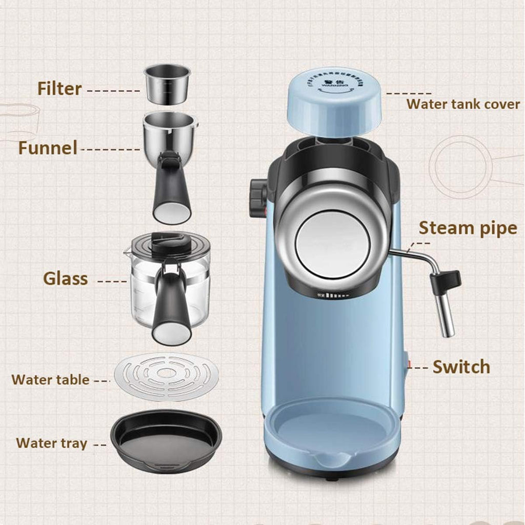 Coffee Machine Espresso Machine, 5 Bar Pressure Pump,800W Coffee Maker 240Ml,Espressimo Barista Style Coffee Machine