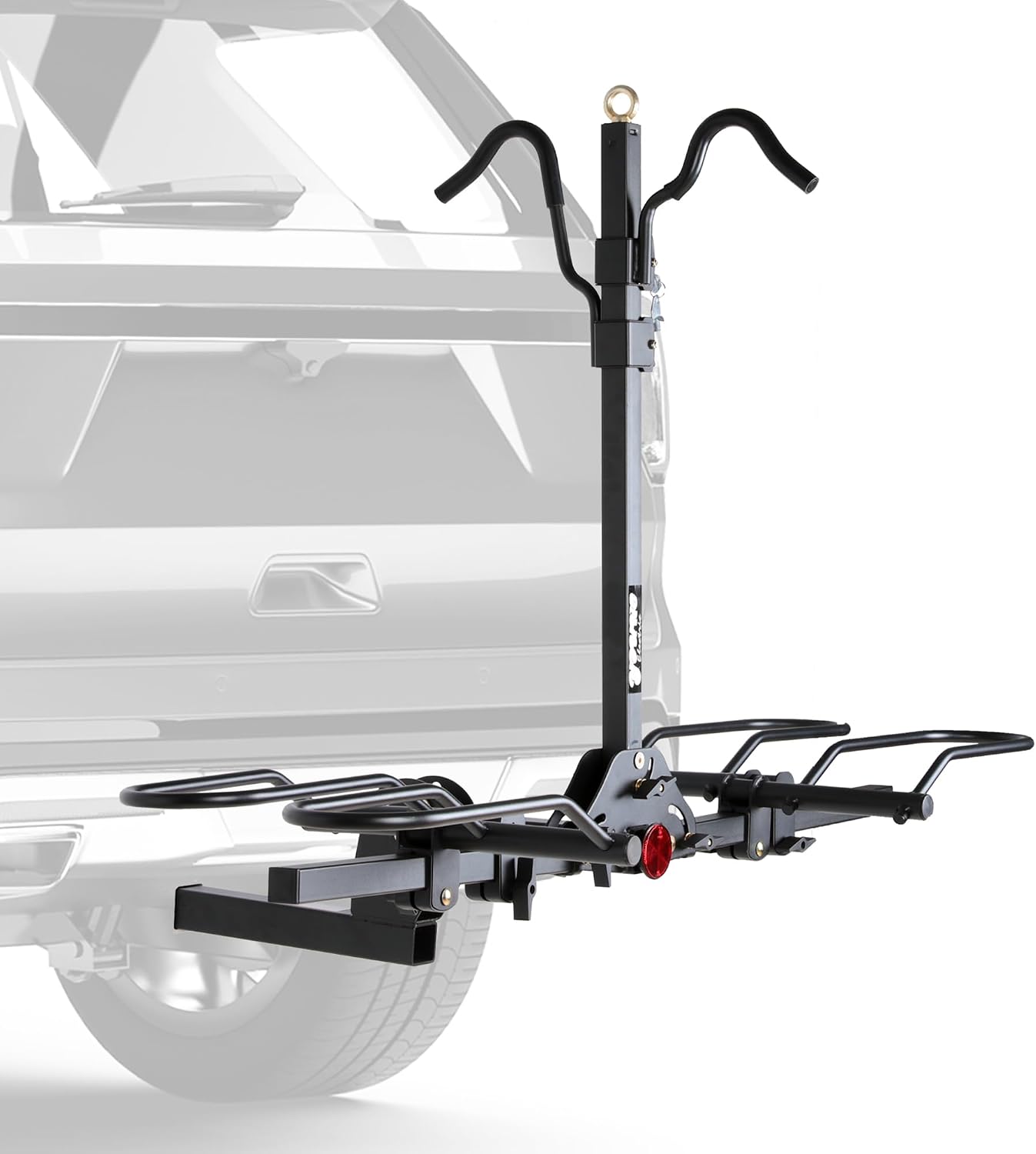 Young Bike Rack for Car, 200 lbs Capacity Hitch Mount 2-Bike Rack with Lock, Heavy Duty Carrier for Fat Tire Bikes Fits SUV Truck RV Van Trailer