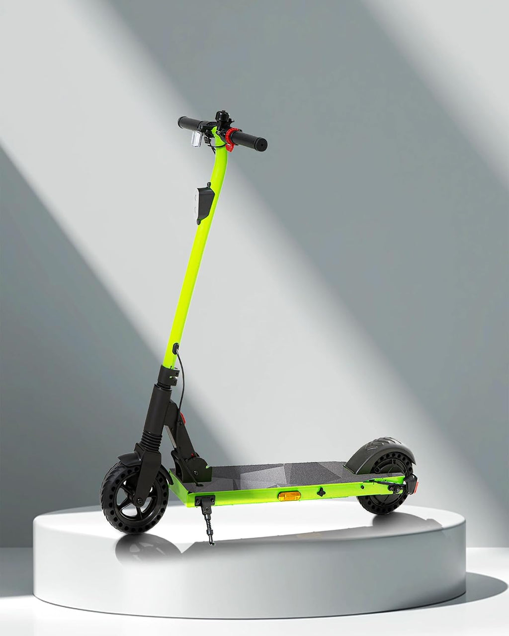 QnQ Electric Scooter 500W Peak Motor, 12 Miles Range & 15 MPH, 8' Flat-Free Tires, UL Certified, Foldable Electric Scooter for Adults, Teens and Big Kids