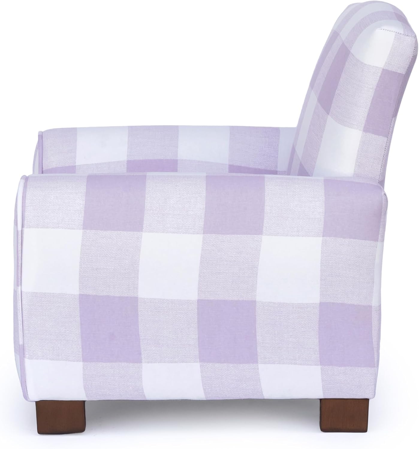 Kid Rocking Chair for Toddlers, Child Chair for Little Kids, Upholstered Toddler Armchair for Children, Comfy and Cute Little Kid Chairs (Legs, Lavender Check)
