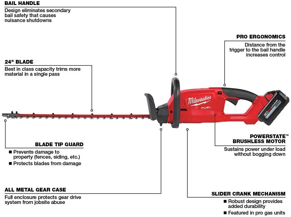 Milwaukee Electric Tools 2726-21HD Fuel Hedge Trimmer Kit