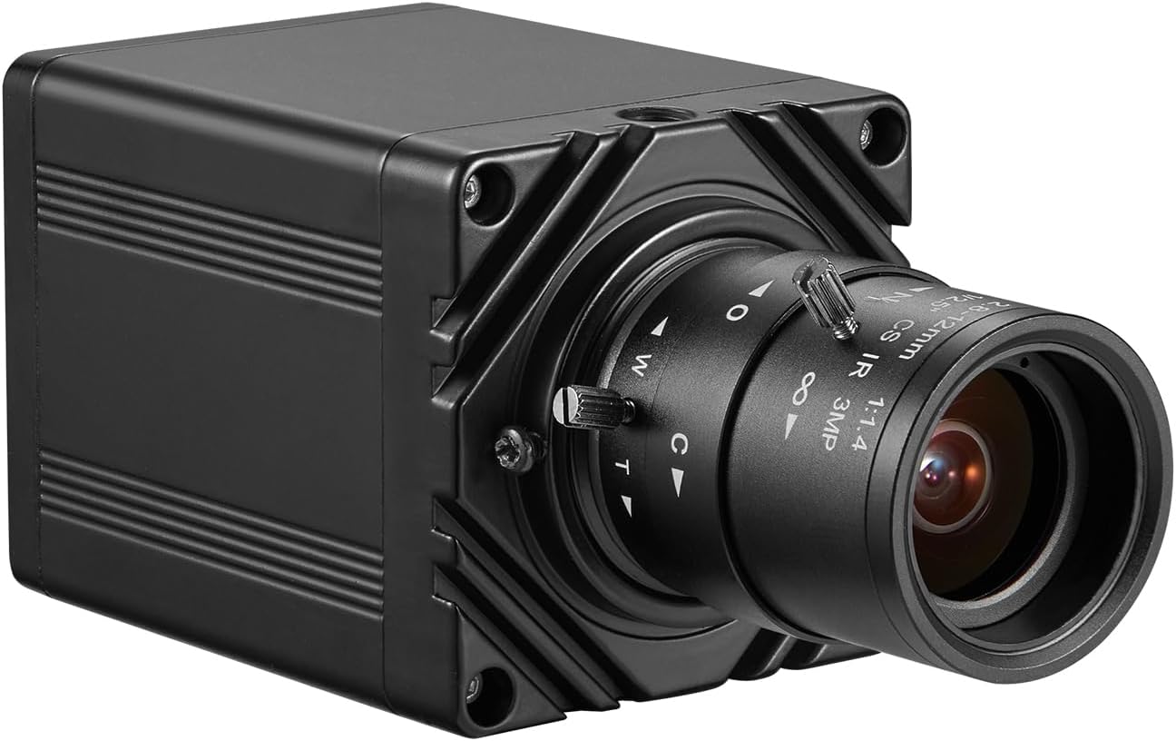 HDMI USB3.0 Dual Output HD 4K30fps Digital Security Camera, Industry Digital C-Mount with Manual 2.8-12mm Varifocal HD Lens, OSD Menu via Remote Controller