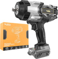 Cordless Impact Wrench 1/2' Compatible with Dewalt 20V Battery, 1600Ft-lbs(2200N.m) High Torque Impact Gun Heavy Duty, Brushless Electric Power Impact Driver with 4 Speed Modes & LED Work Light