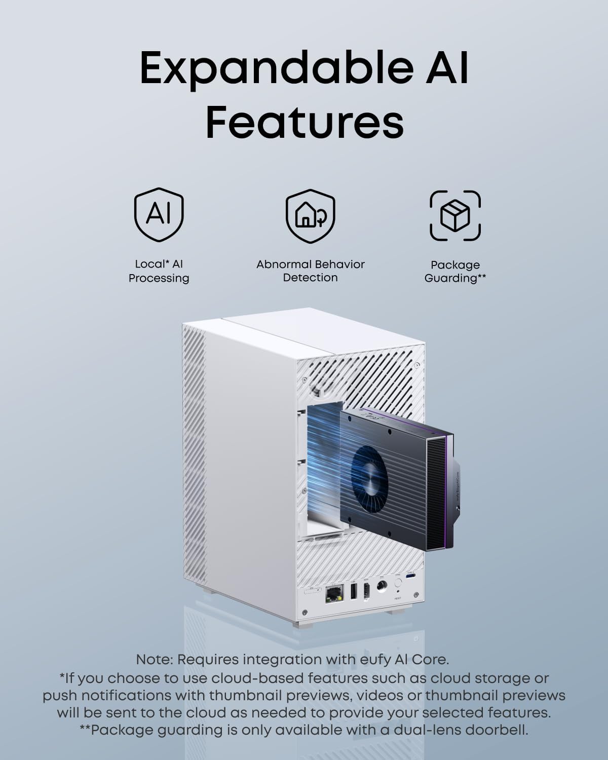 eufy Security HomeBase Professional S1, 4G LTE and 24h Battery Backup, Built-in 32 GB Storage and Expandable up to 16 TB, Advanced Local AI, Compatible with eufy Products, No Monthly Fee