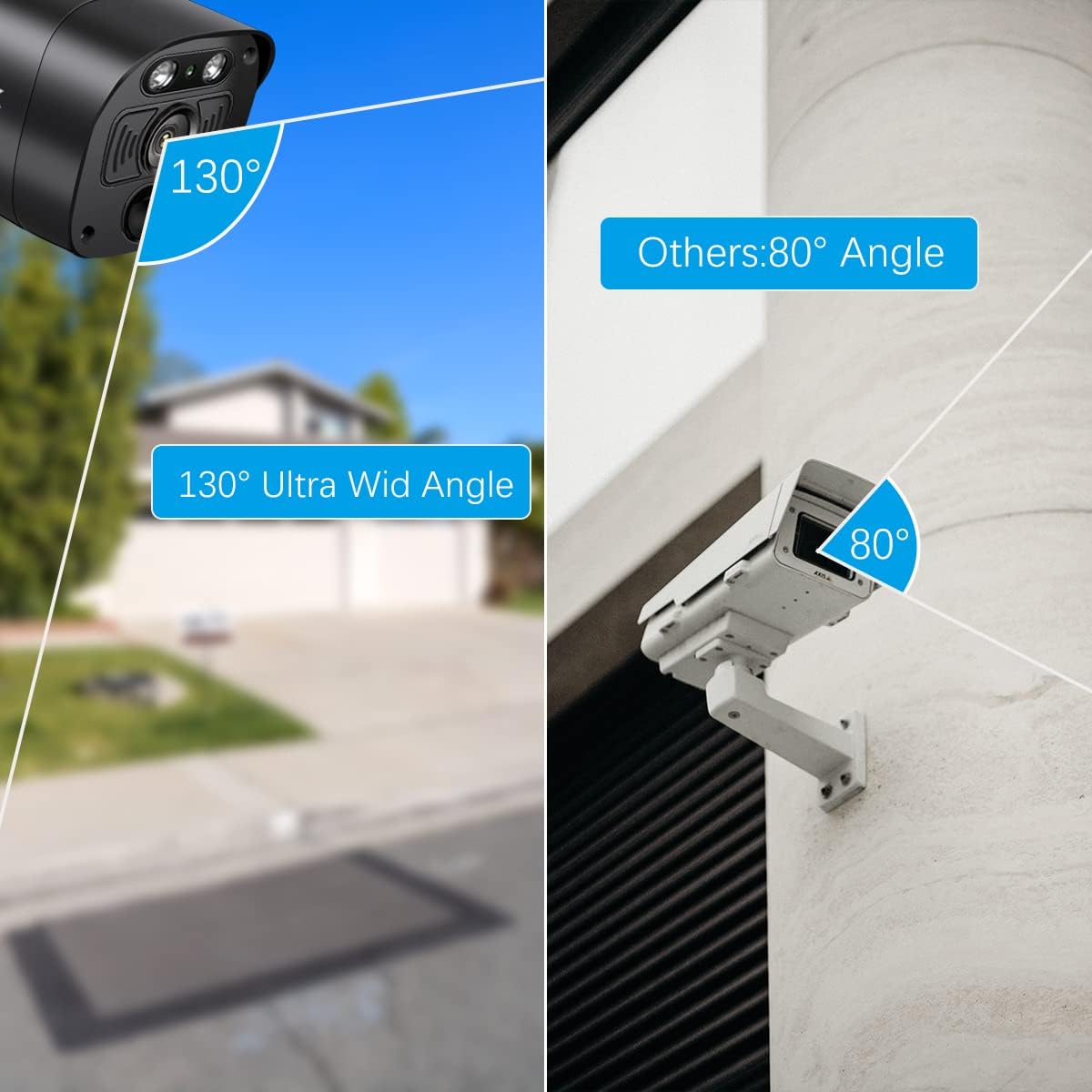 OOSSXX (2026 New) 5MP Wireless Security Camera System, 10CH WiFi NVR with 8 Outdoor Cameras & 2TB HDD, Dual Antennas 55% Longer Range, 2.4/5.8GHz, 130° Wide Angle, 2-Way Audio, No Fee App