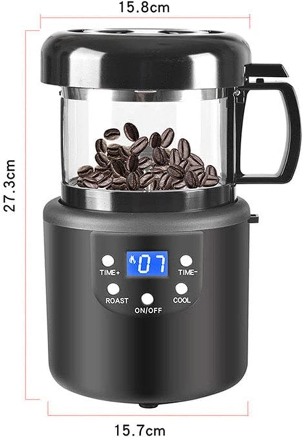 Coffee Machine Coffee Roaster Machine, 2 in 1 Baking & Cooling Machine, Electric No Smoke Coffee Beans Roasting Machine, Automatic Small Hot Air Coffee Roasters, Timing Roasting