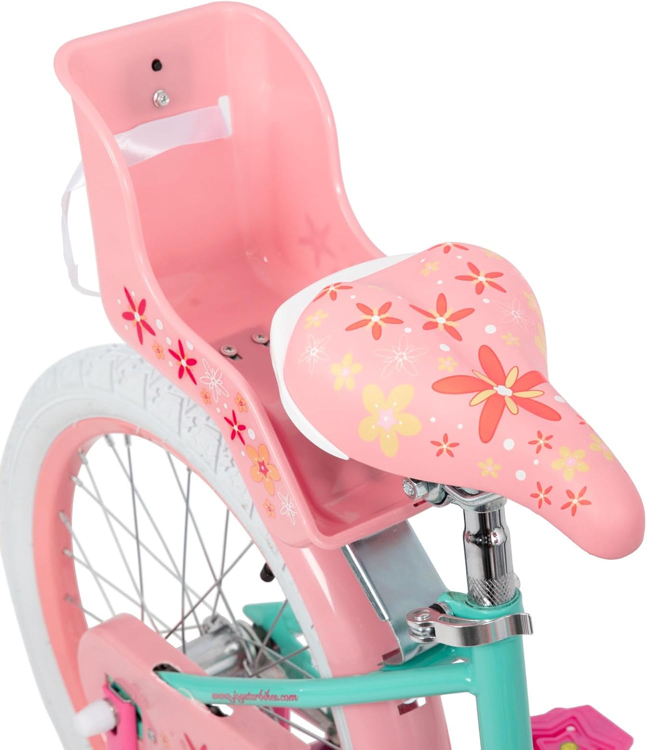 JOYSTAR Unicorn Kids Bike for Girls Ages 2-9 Years Old, 12 14 16 18 Inch Kids Bike with Training Wheels, Doll Seat, Streamers and Basket, Toddler Girl Bicycle, Multiple Colors