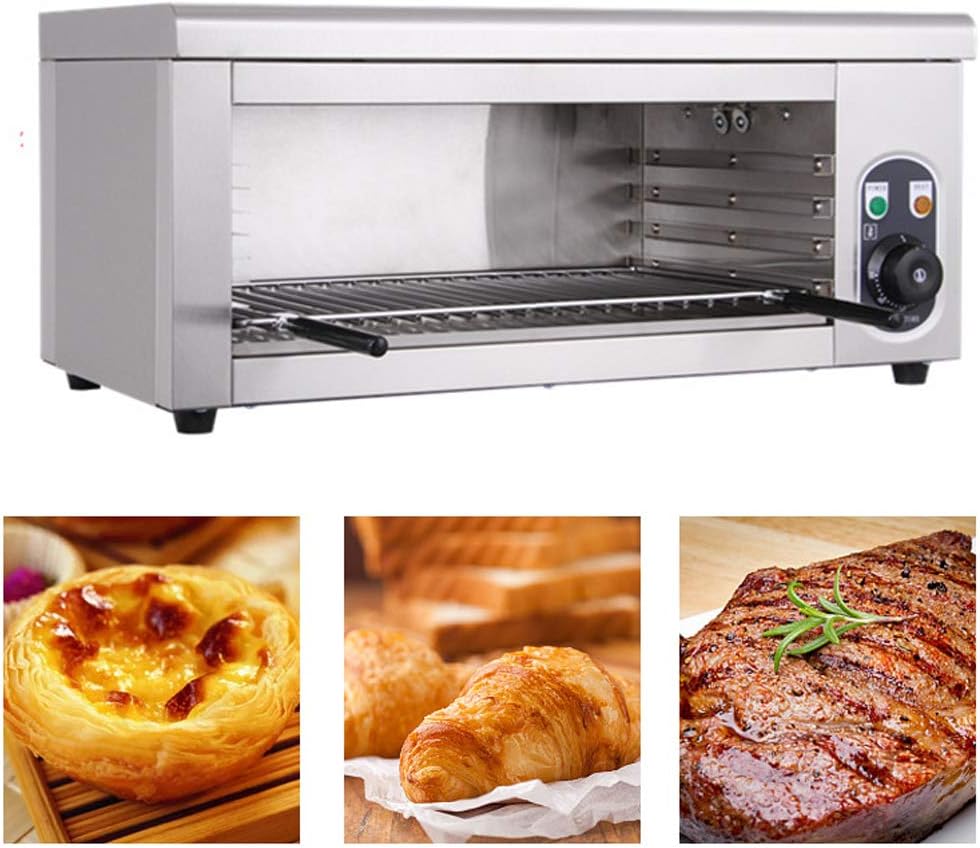 CNCEST Cheese Melter Electric Cheesemelter 2000W Salamander Broiler BBQ Gril Countertop Electric oven Raclette Grill,Grilling Tool for Home Commercial Kitchen Use