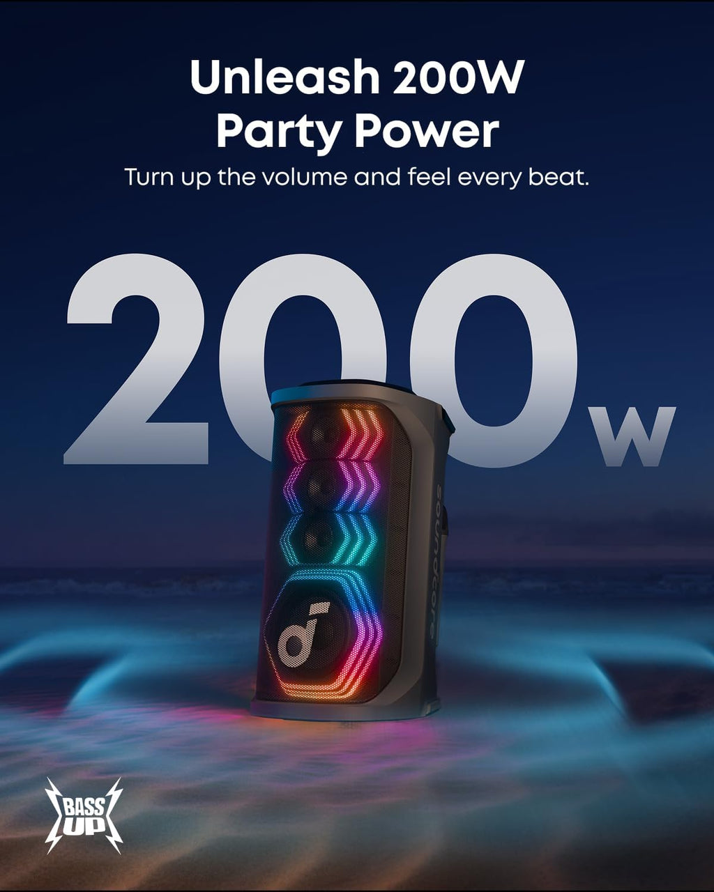 Anker Power Bank Station SOLIX & soundcore Rave 3S AI Karaoke Party Speaker with 2 Wireless Microphones