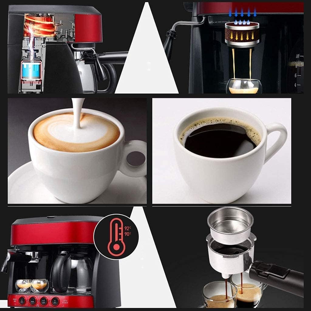 Espresso Machine with Sensor Grinder Dual Heating System Combination Pump Espresso Filter Coffee Machine with Frothing Wand