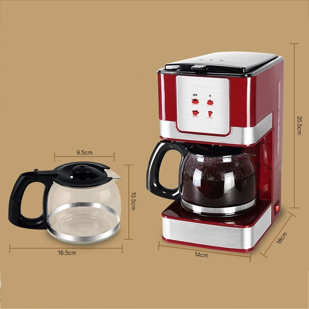 Coffee Machine Coffee Machine, Compact Coffee Machine,600ml Programmable Coffee Maker with Anti Drip Function,Boil-Dry Protection,550w