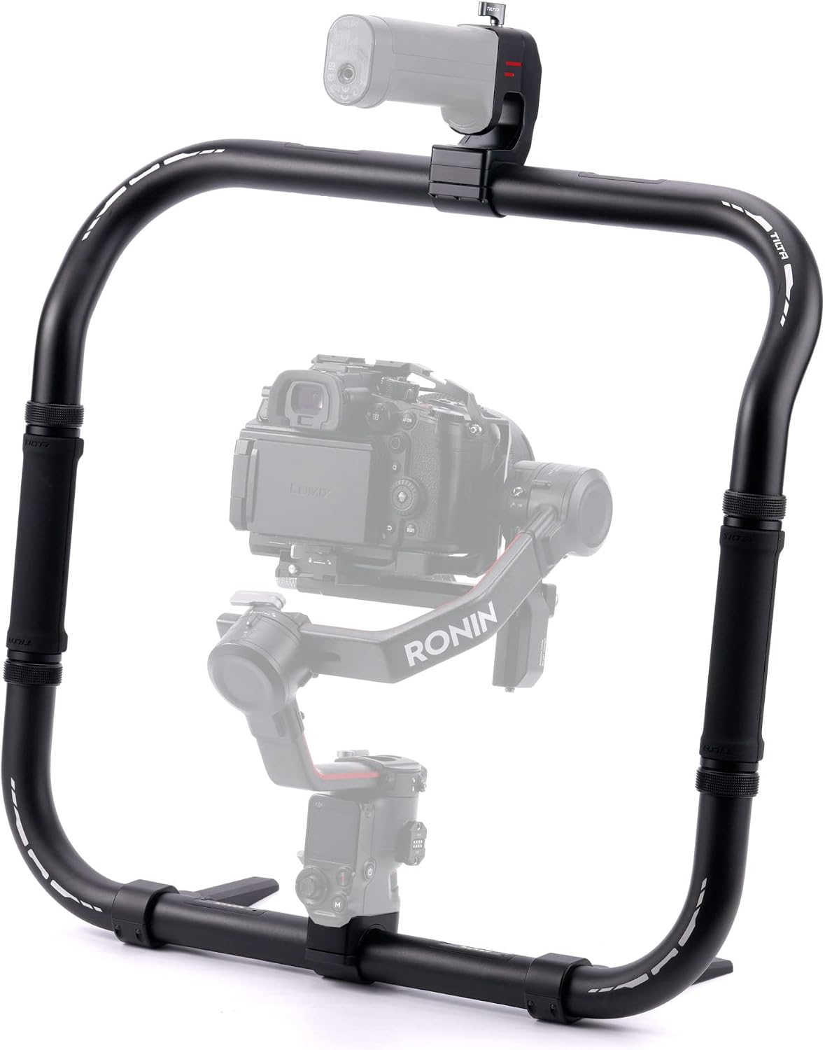 Tilta Basic Ring Grip Plus Compatible with DJI RS2, RS3 Pro, RS4, RS4 Pro, RS5 | Dual Handle Gimbal Support | Expandable Power Options | Aluminum Alloy