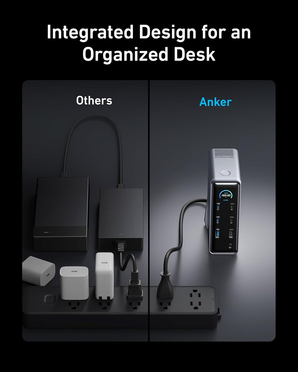 Anker Prime Charging Docking Station with 160W Max Output, 14 Ports, Dual 4K Displays with Anker Prime Power Bank, 27,650mAh 3-Port 250W Portable Charger for MacBook, iPhone, Samsung