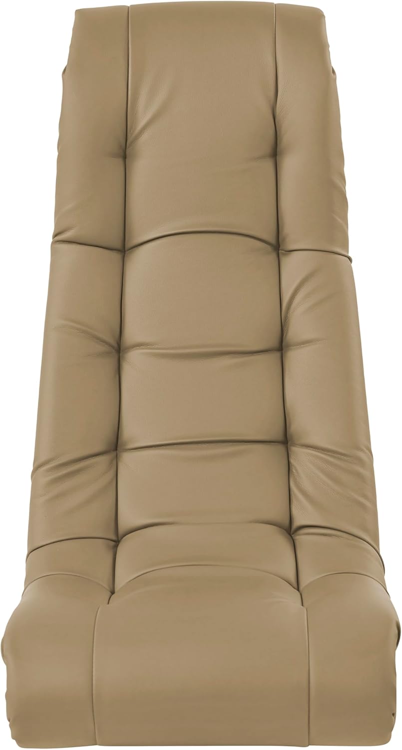 FDP Tufted Floor Rocker for Kids, Teens and Adults Comfortable, Ergonomic Chair for Reading, Playing Video Games, or Watching TV - Sand, 10488-SD