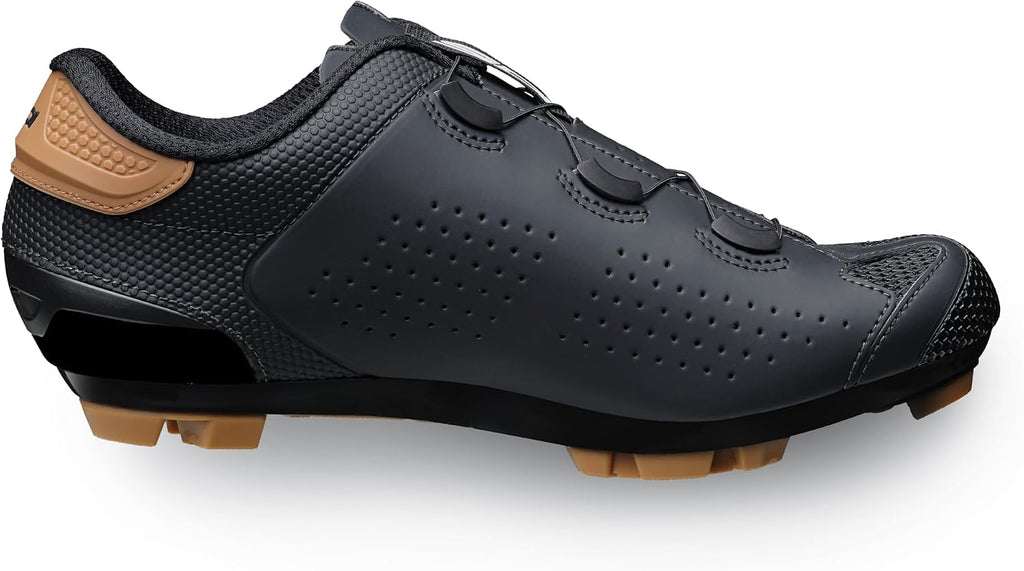 SiDI | Gravel Bike Shoes, Professional Mountain Bike Shoes for Men MTB DUST, Innovative Closure System, Integrated Heel, Rubber Toe