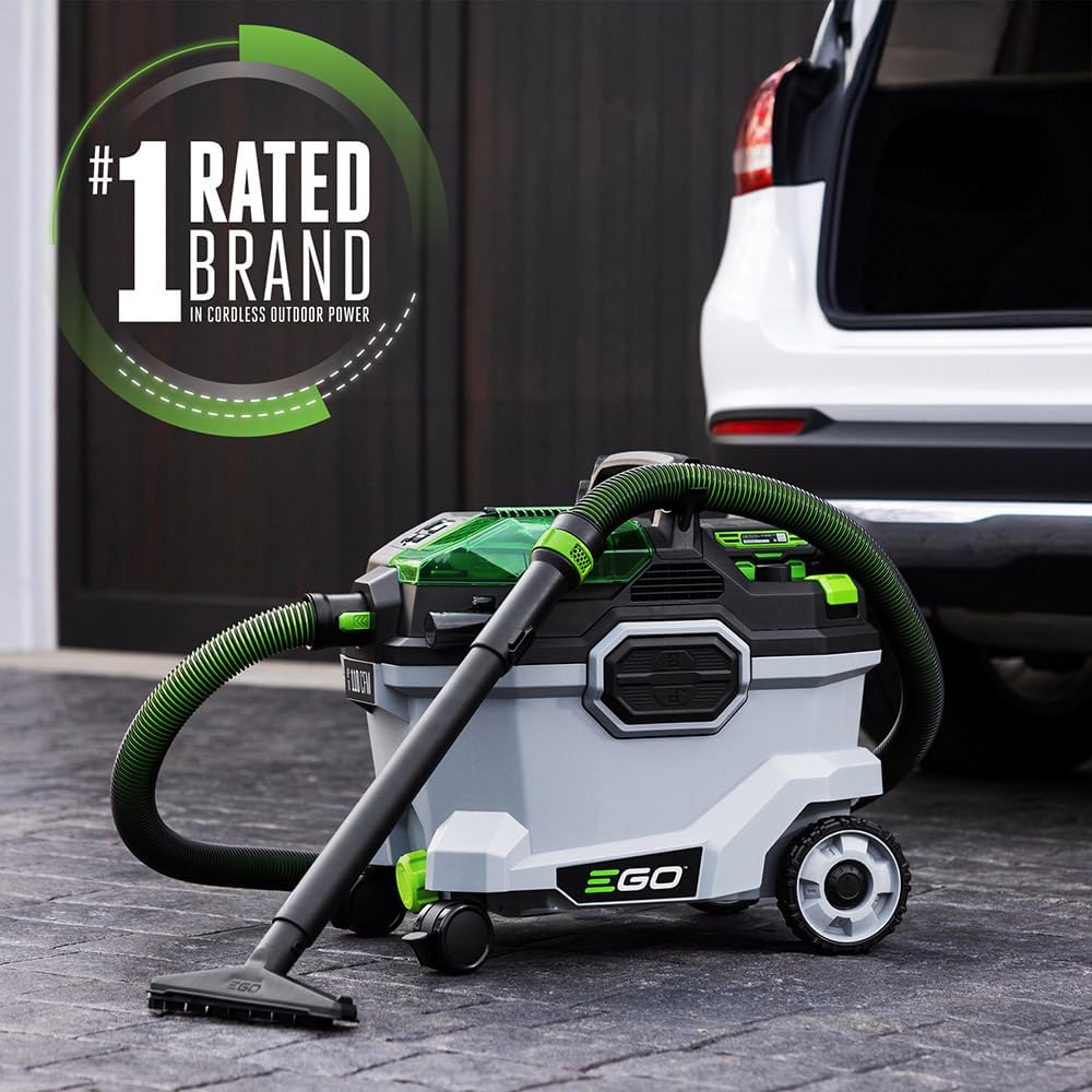 EGO Power+ Shop Vacuum Wet Dry, Car Vac, Portable Cordless Cleaner, 9 Gallon 110 CFM, Battery and Charger Not Included - WDV0900
