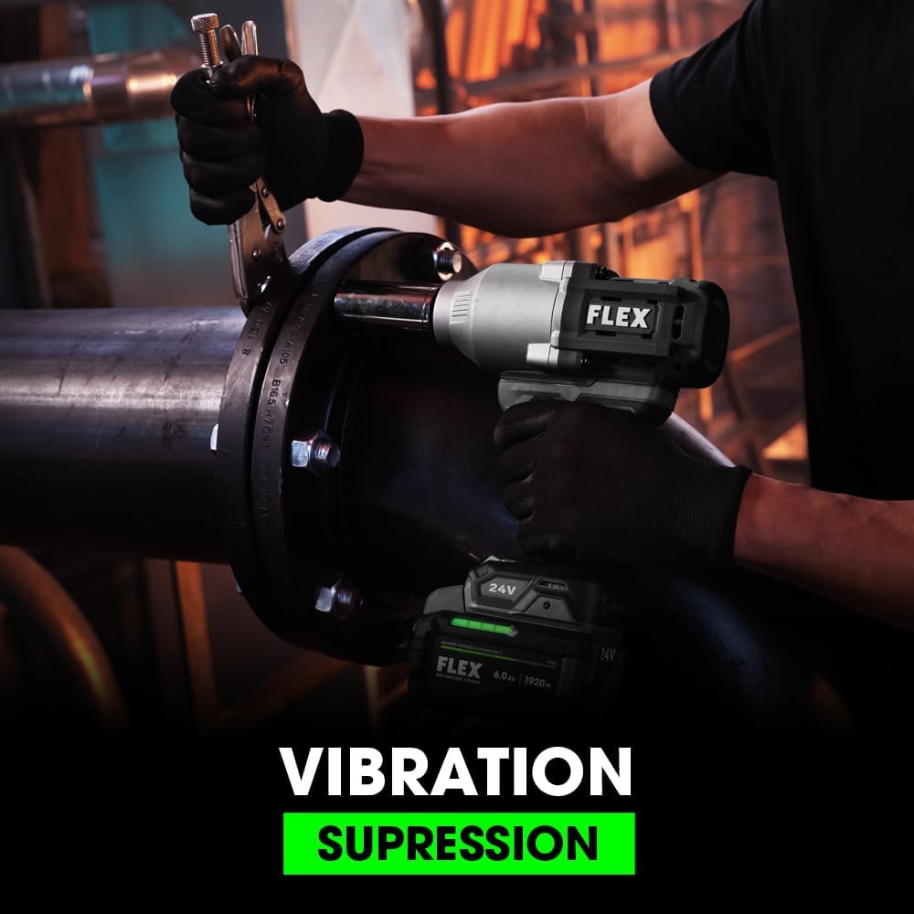 FLEX 24V Brushless Cordless 1/2-Inch 1,150 Ft-Lbs High Torque Impact Wrench Tool Only, Battery and Charger Not Included - FX1471-Z